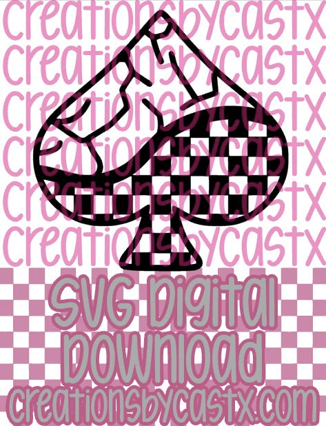 Turq Check Spade SVG