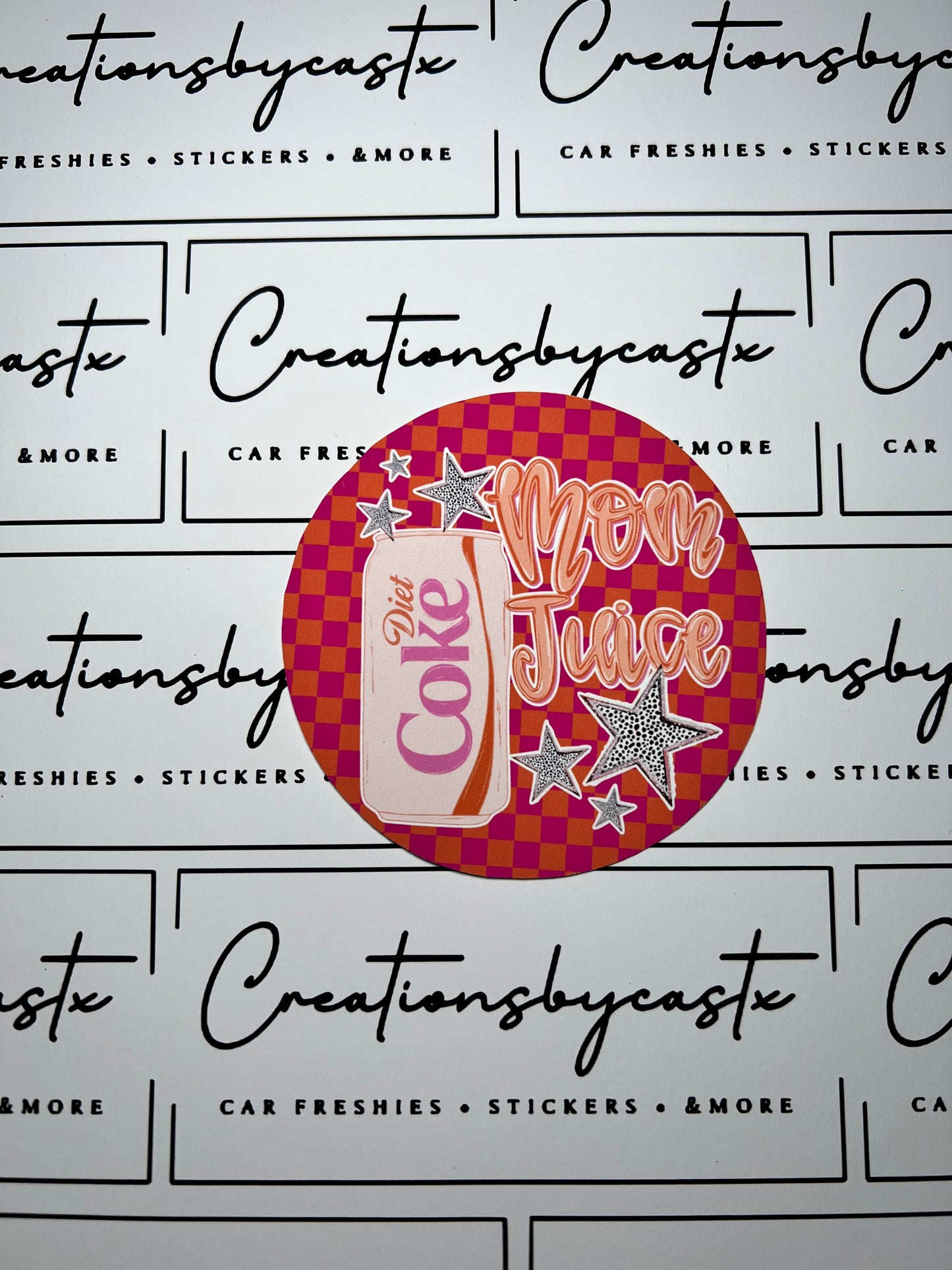 Mom Juice DC Round Cardstock