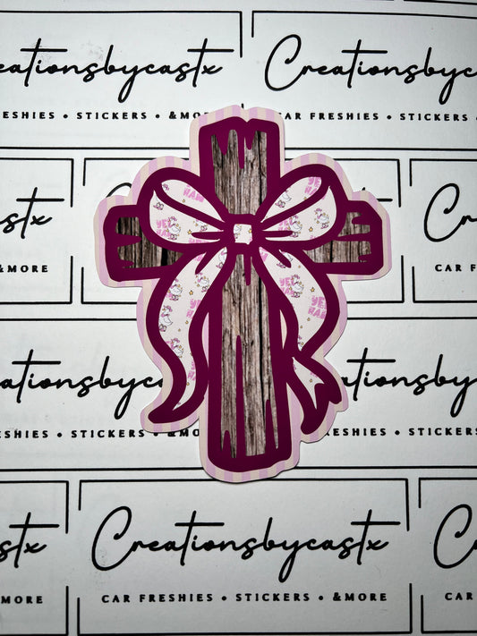 LPF Yee Haw Cross w/Bow Cardstock