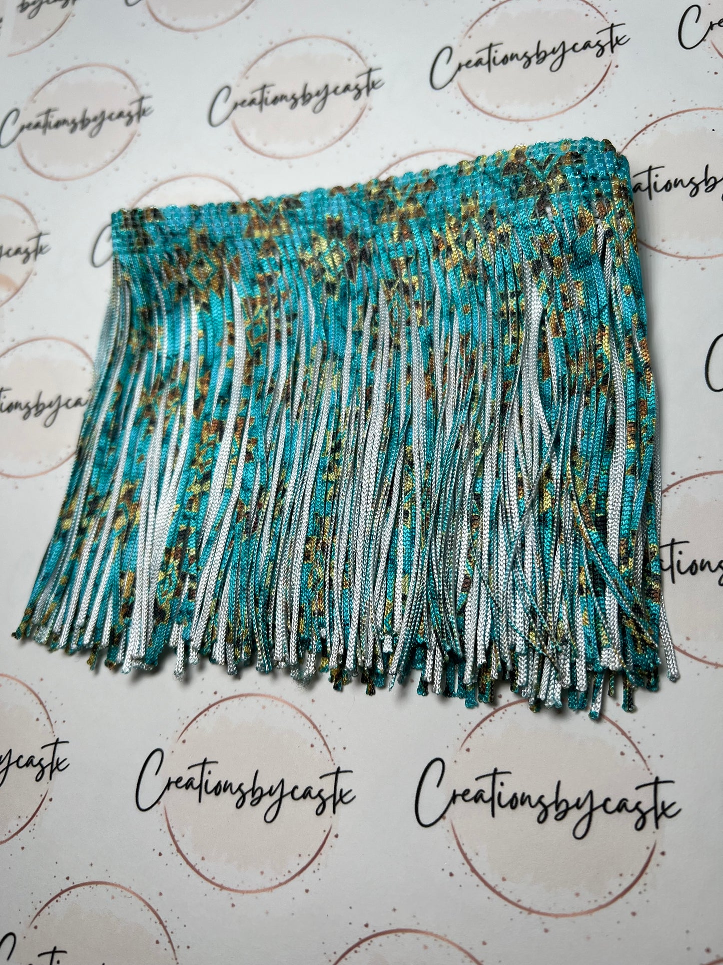 Aztec Turquoise Fringe