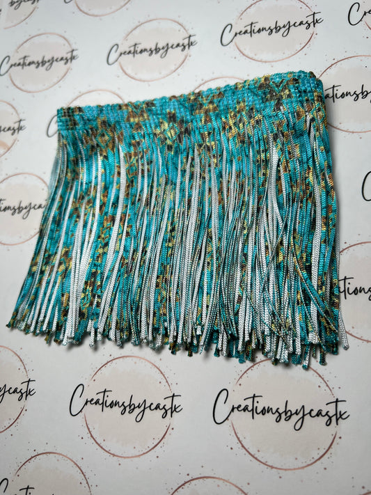 Aztec Turquoise Fringe