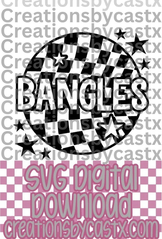 Bangles Checkered Round SVG