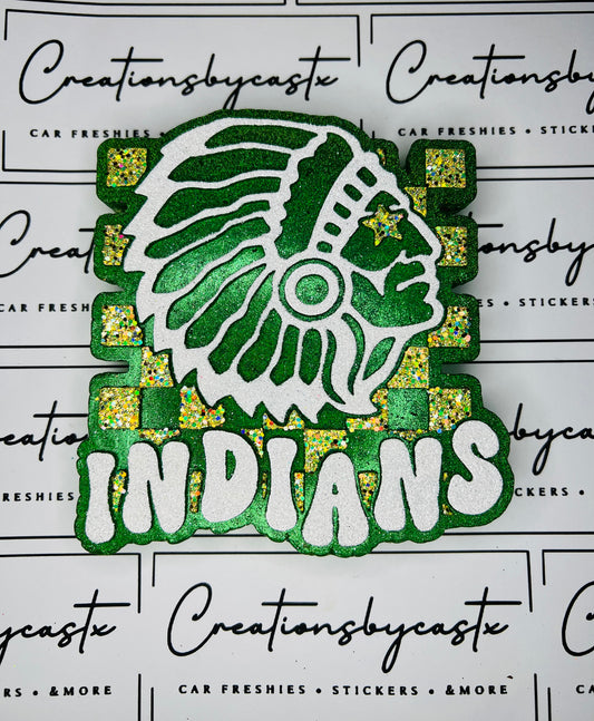 Checkered Indians RTS - Turquoise Cowgirl