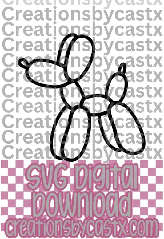 Plain Balloon Dog SVG