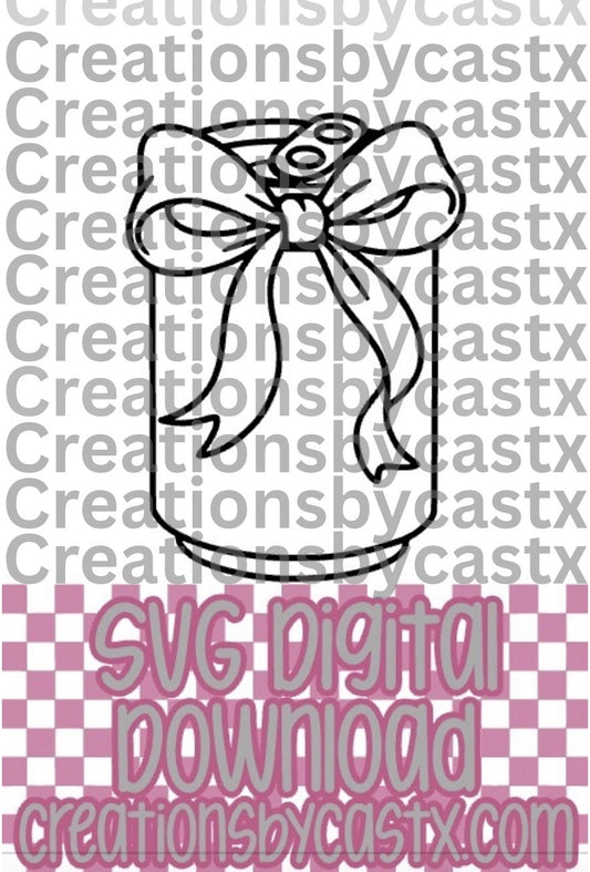 Can w/Bow SVG