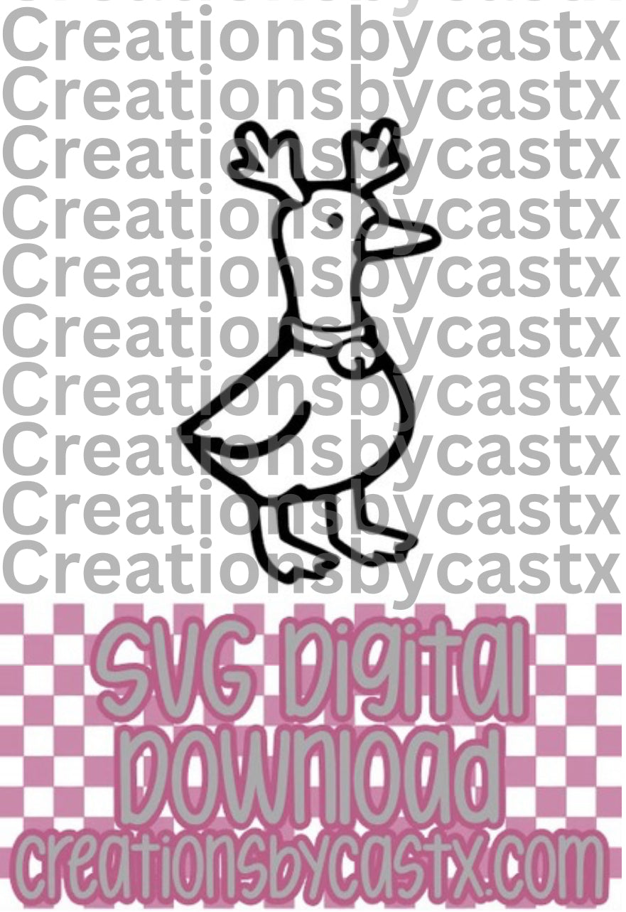 Reindeer Goose SVG