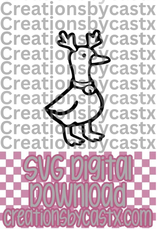 Reindeer Goose SVG