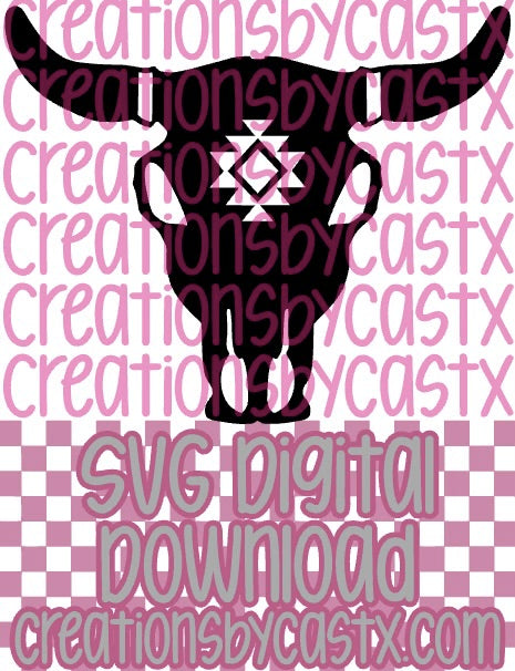 Bull Aztec Mask SVG