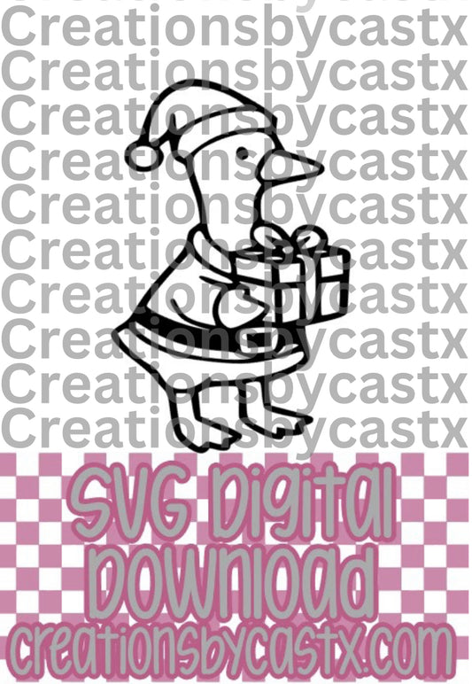 Santa Goose SVG