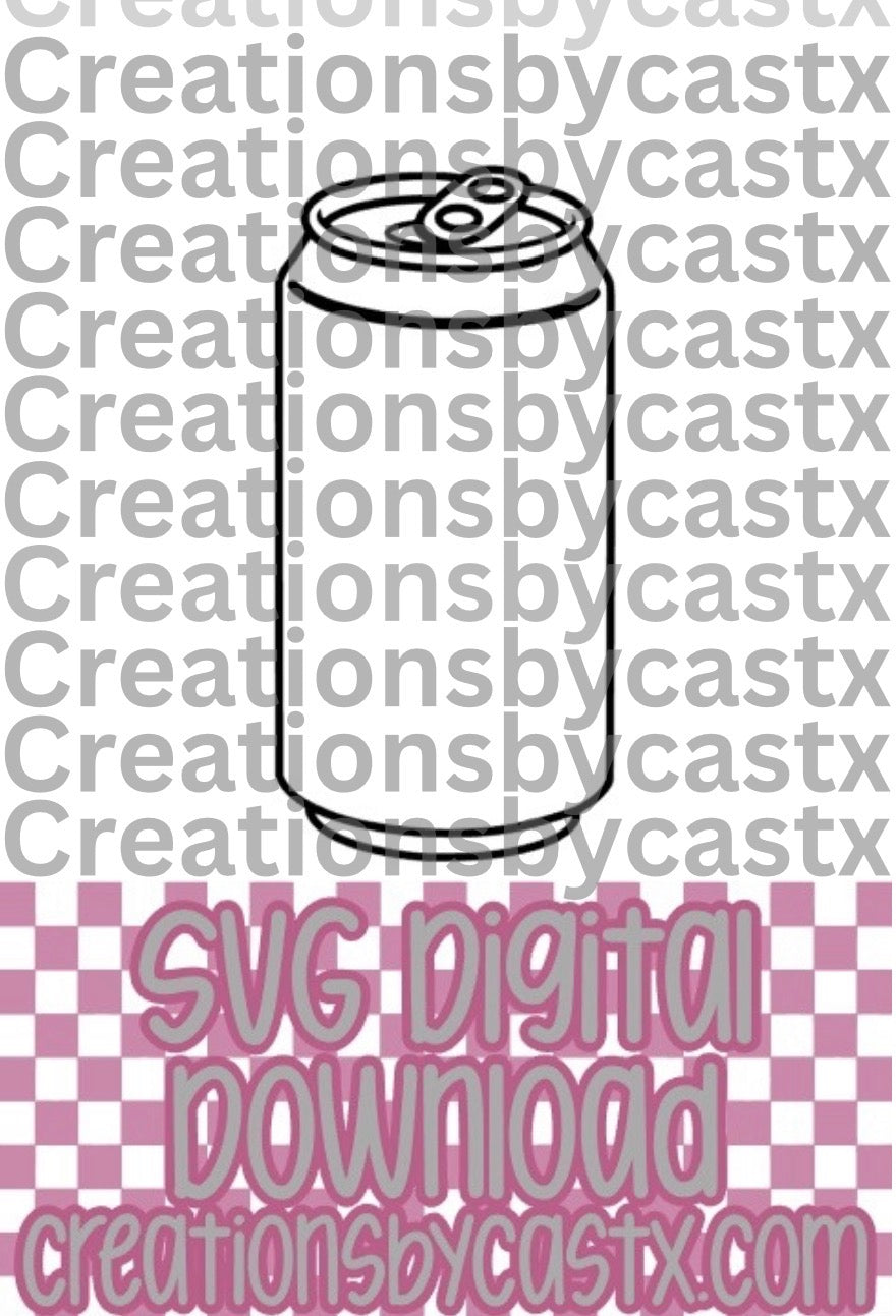 Plain Tall Can SVG