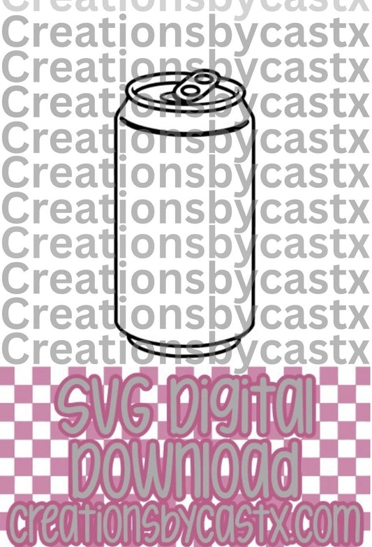 Plain Tall Can SVG