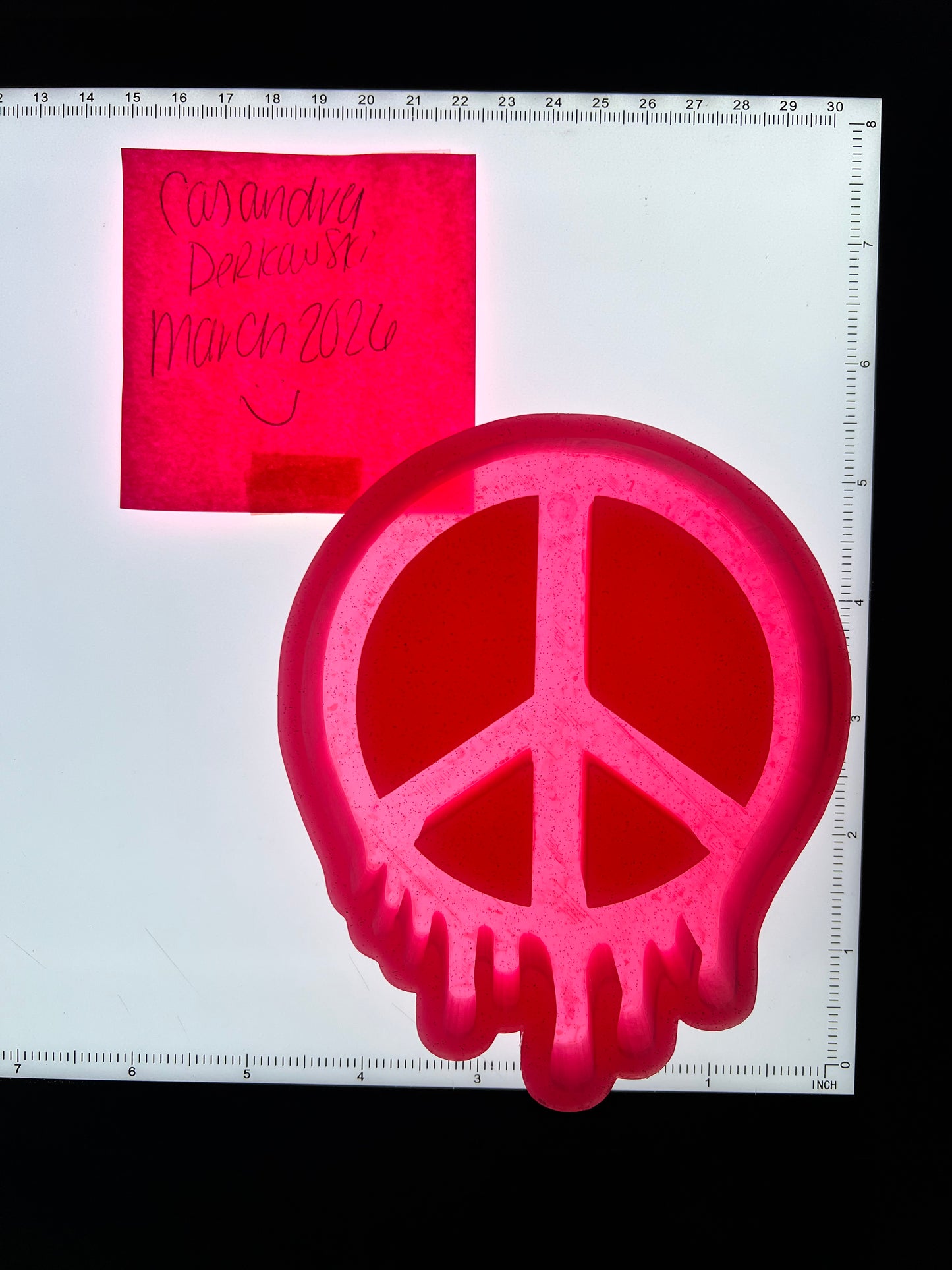 Drippy Peace Sign Destash Mold