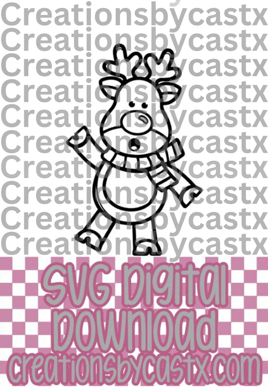 Standing Red Nose SVG