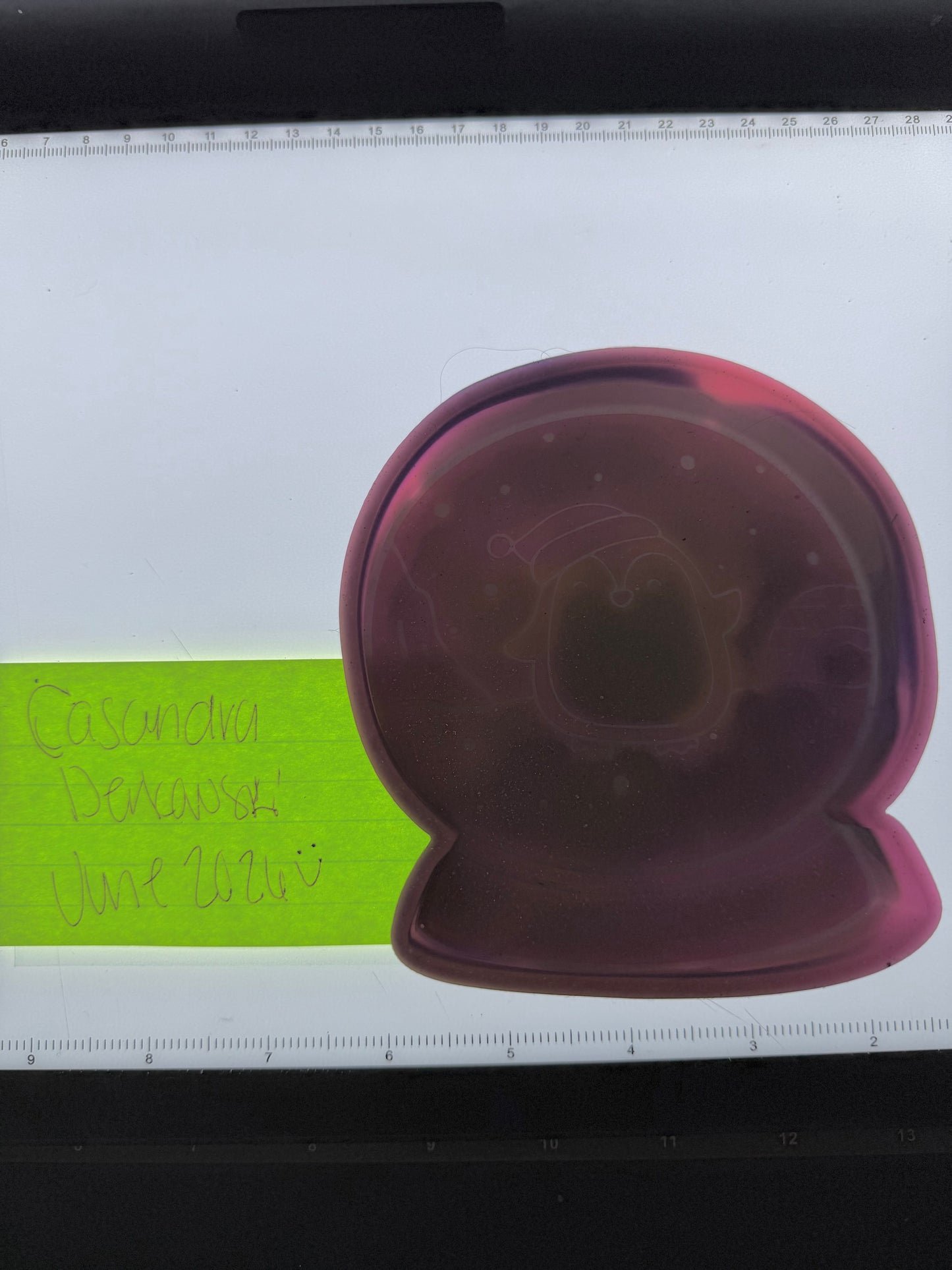 Penguin Snow Globe Destash Mold