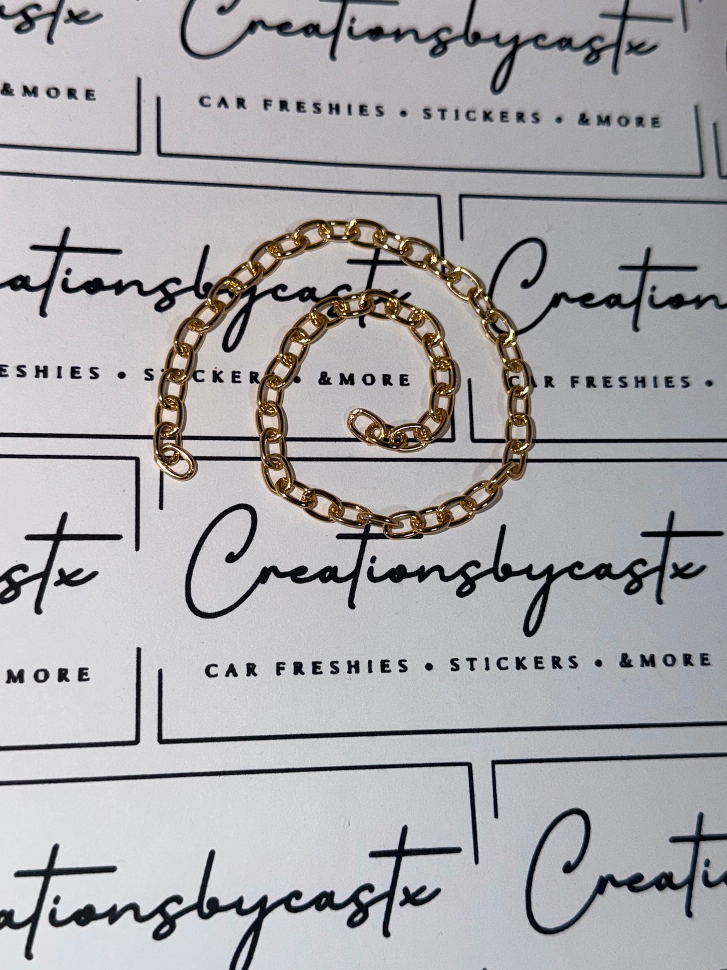 Car Charm Big Link Chain w/Jump Rings