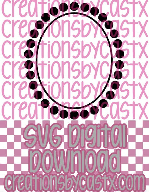 Oval Jewelry SVG