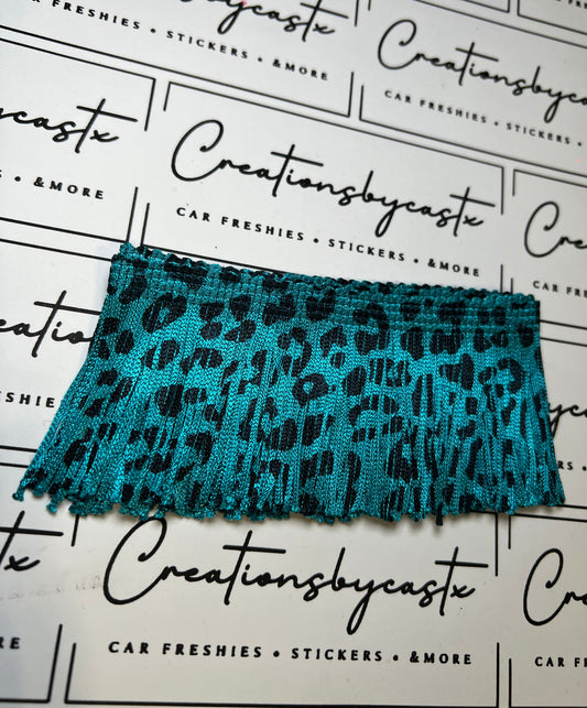 Teal Leopard 2in Fringe - RTS