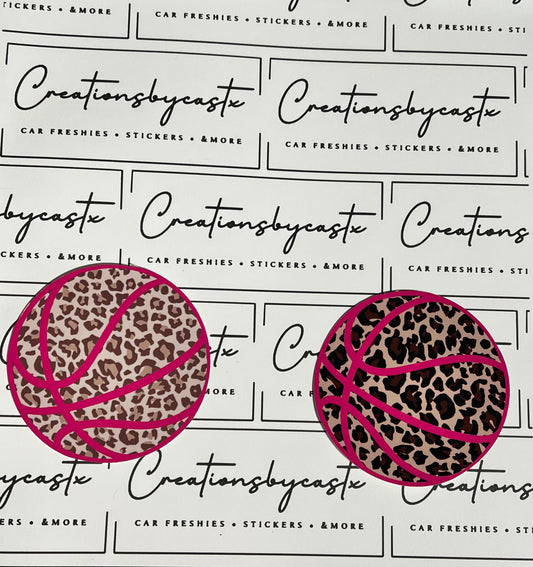 Basketball Leopard Round Cardstock