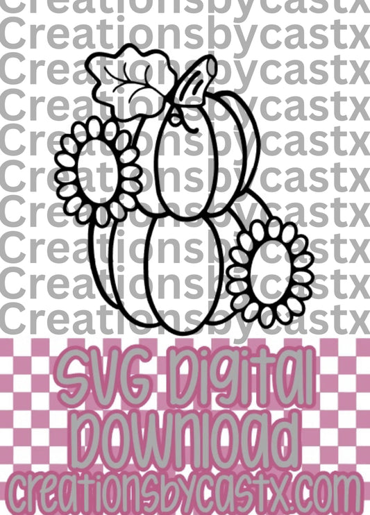 Stacked Pumpkin Concho SVG