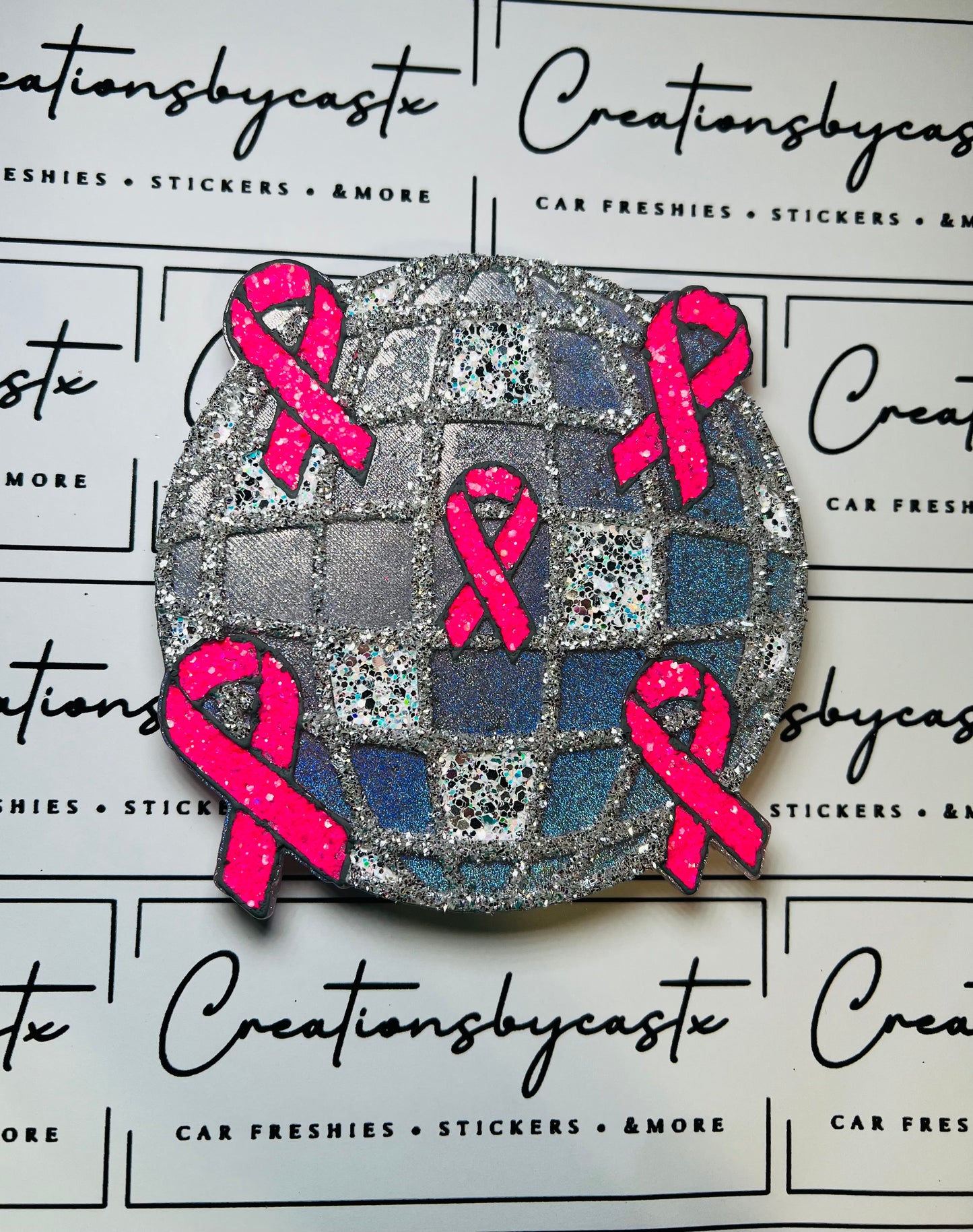 Awareness Ribbon Disco Ball Freshie