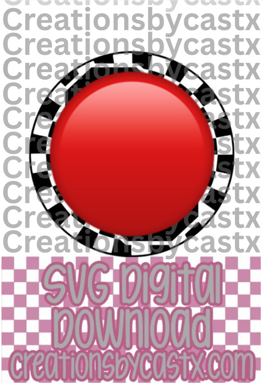 OK Checkered Circle SVG