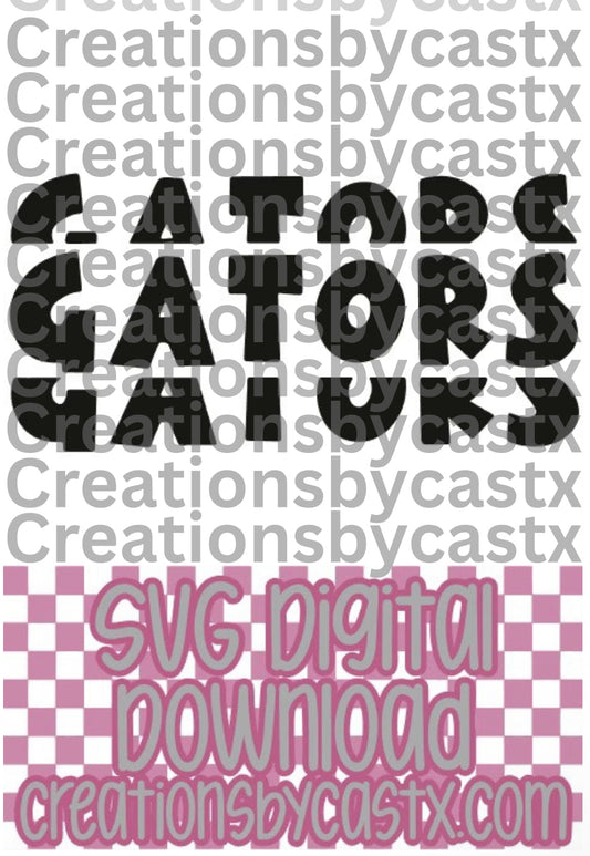 Gators X 3 SVG