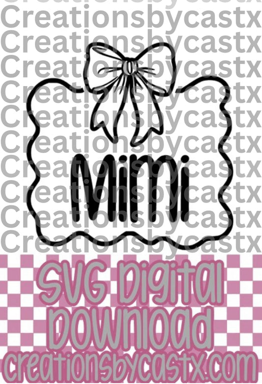 Mimi w Frame SVG