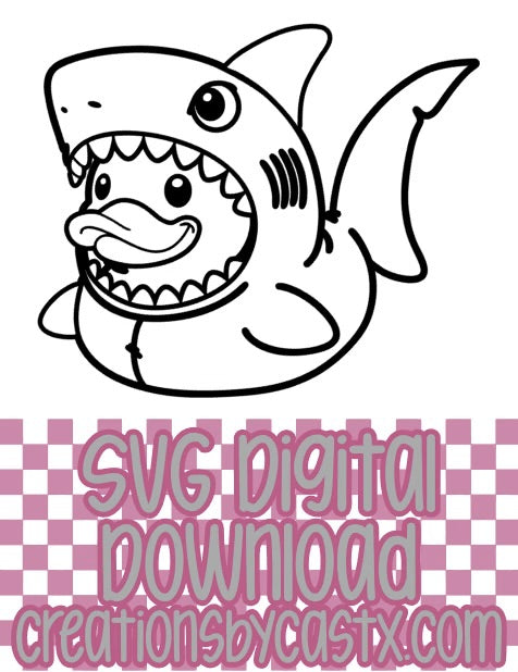 Shark Duck SVG