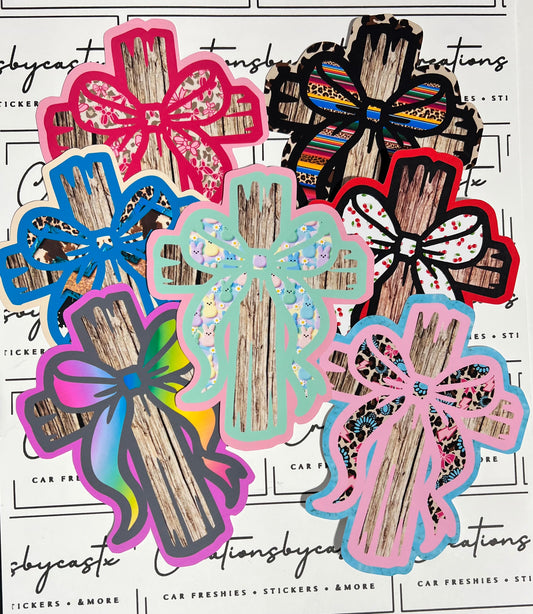 LPF Cross w/Bow Cardstock