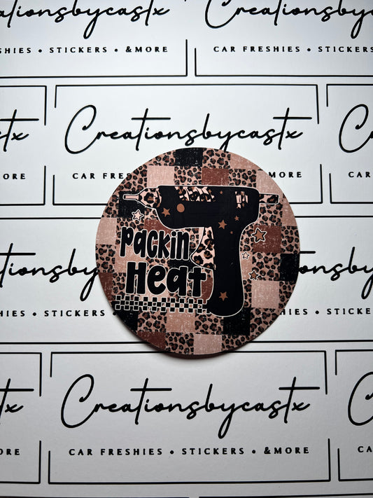 Packin Heat Round Cardstock