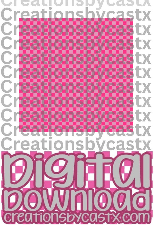 Pink Pink Checkered Digital Download