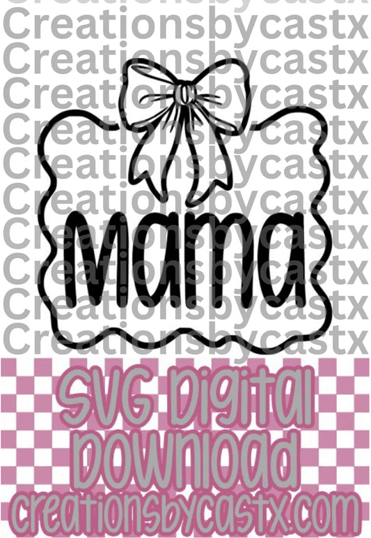 Mama w Frame SVG