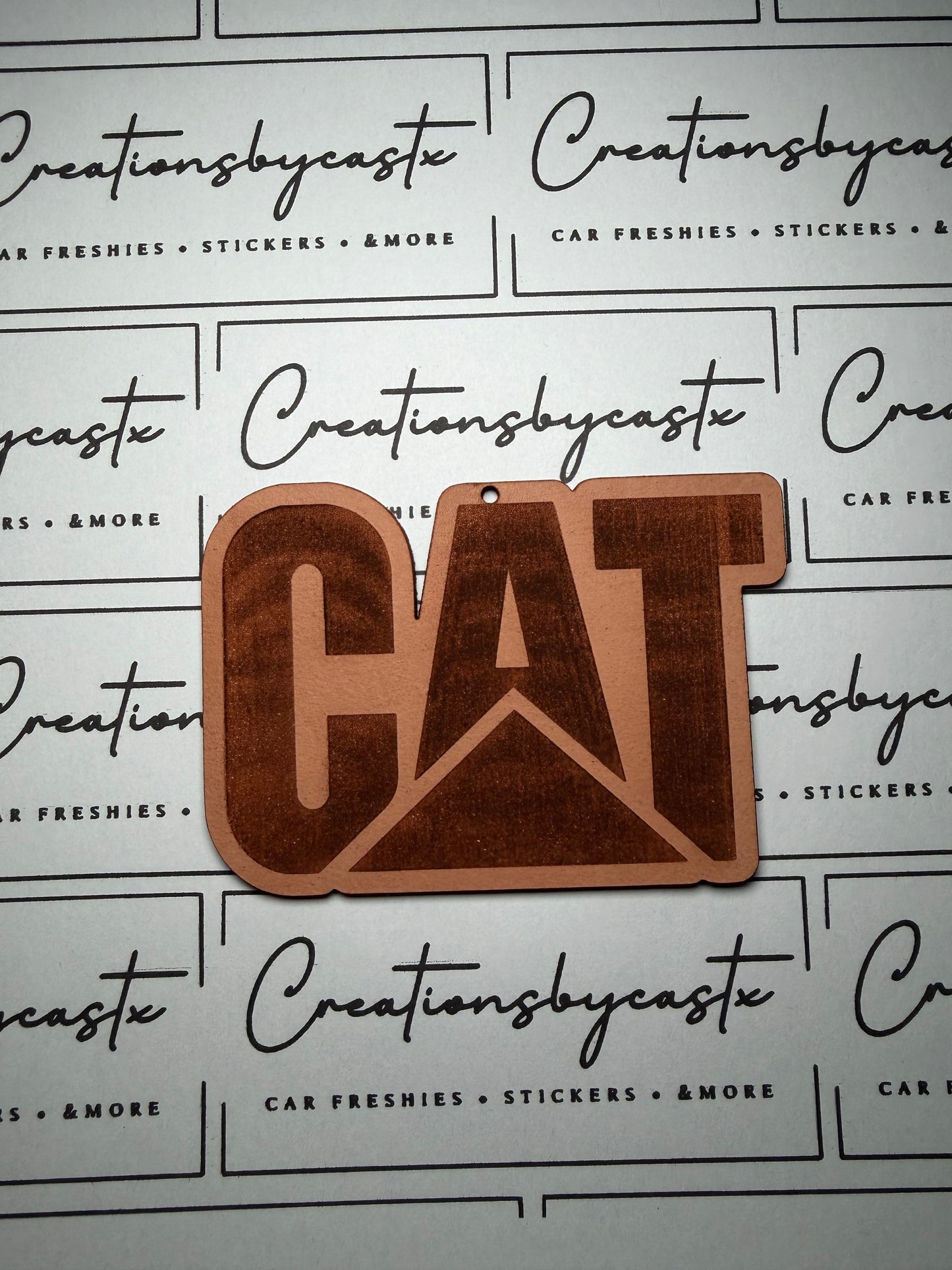 CAT Unscented Leather Freshie