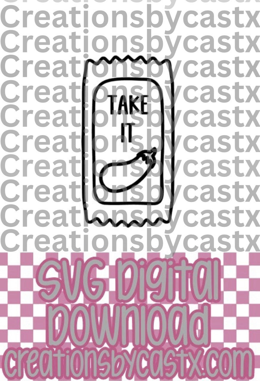 Take It Sauce Packet SVG