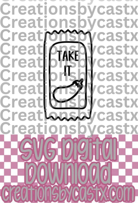Take It Sauce Packet SVG