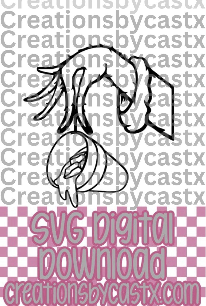 Green Hand Purple Stuff SVG