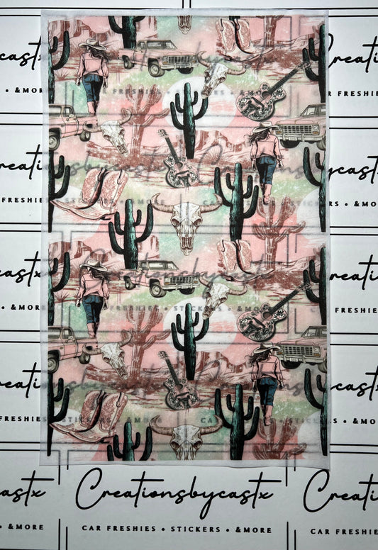 Pink Truck Tissue Paper