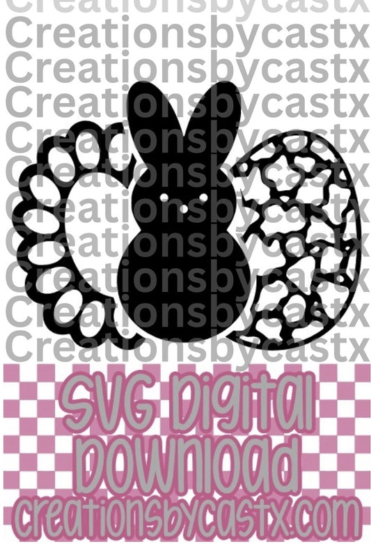 Concho Bunny Cow Print SVG