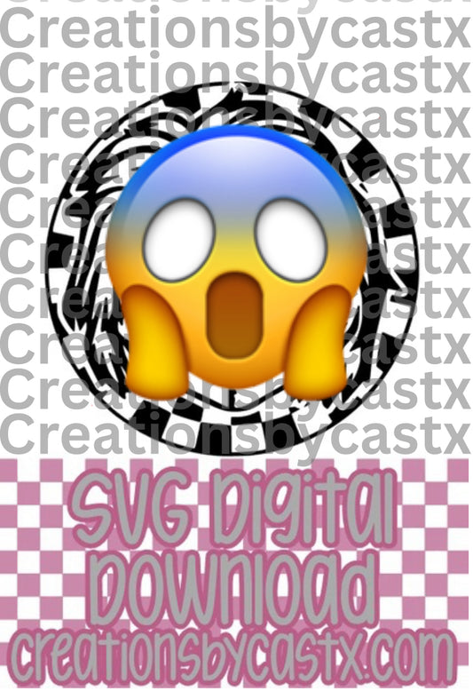 Chuck Checkered Circle SVG