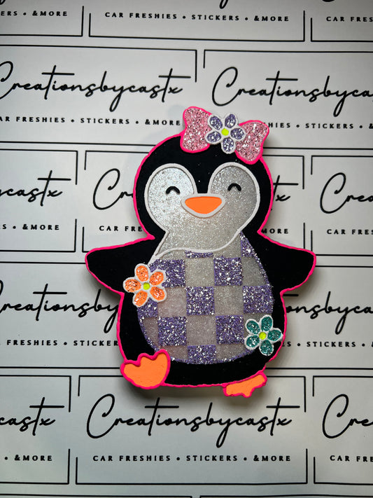 Checkered Penguin Freshie