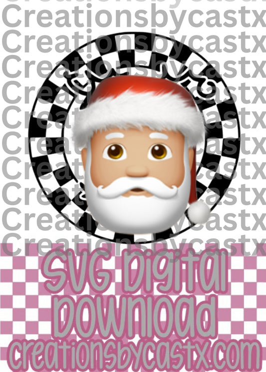 C Lou Checkered Circle SVG