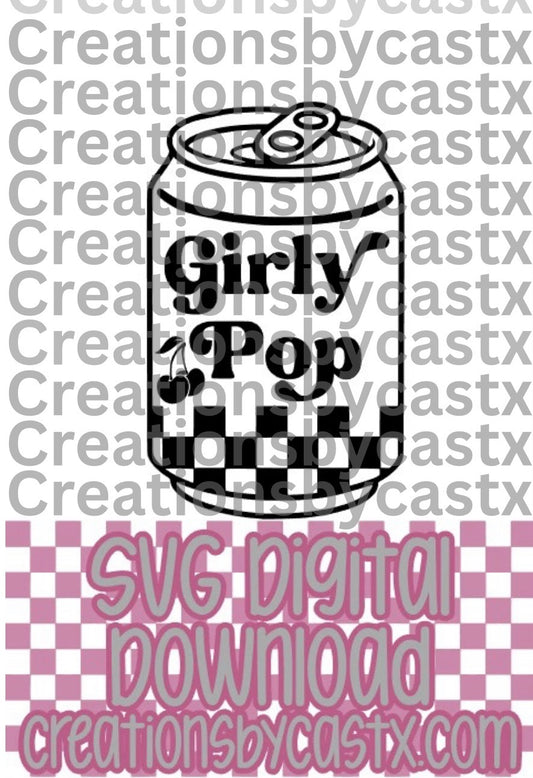 Girly Pop Can SVG