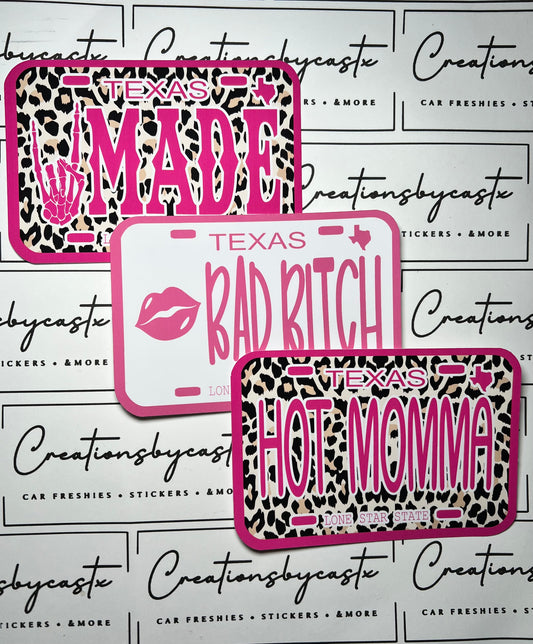 License Plate Cardstock