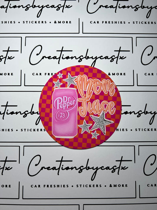 Mom Juice DP Round Cardstock