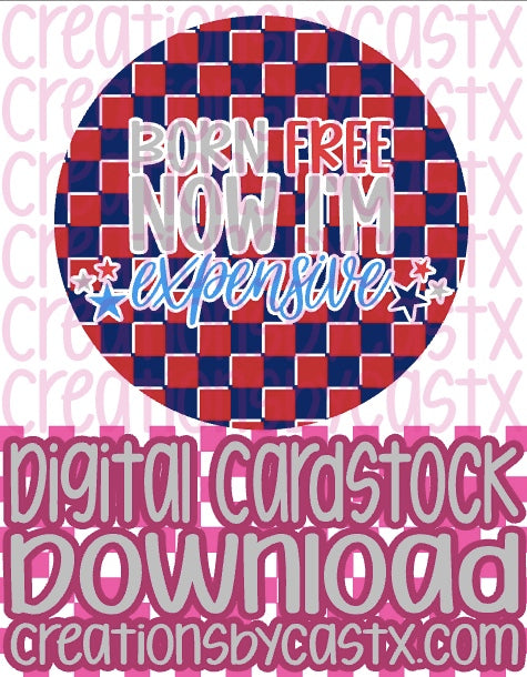 Born Free Digital Cardstock