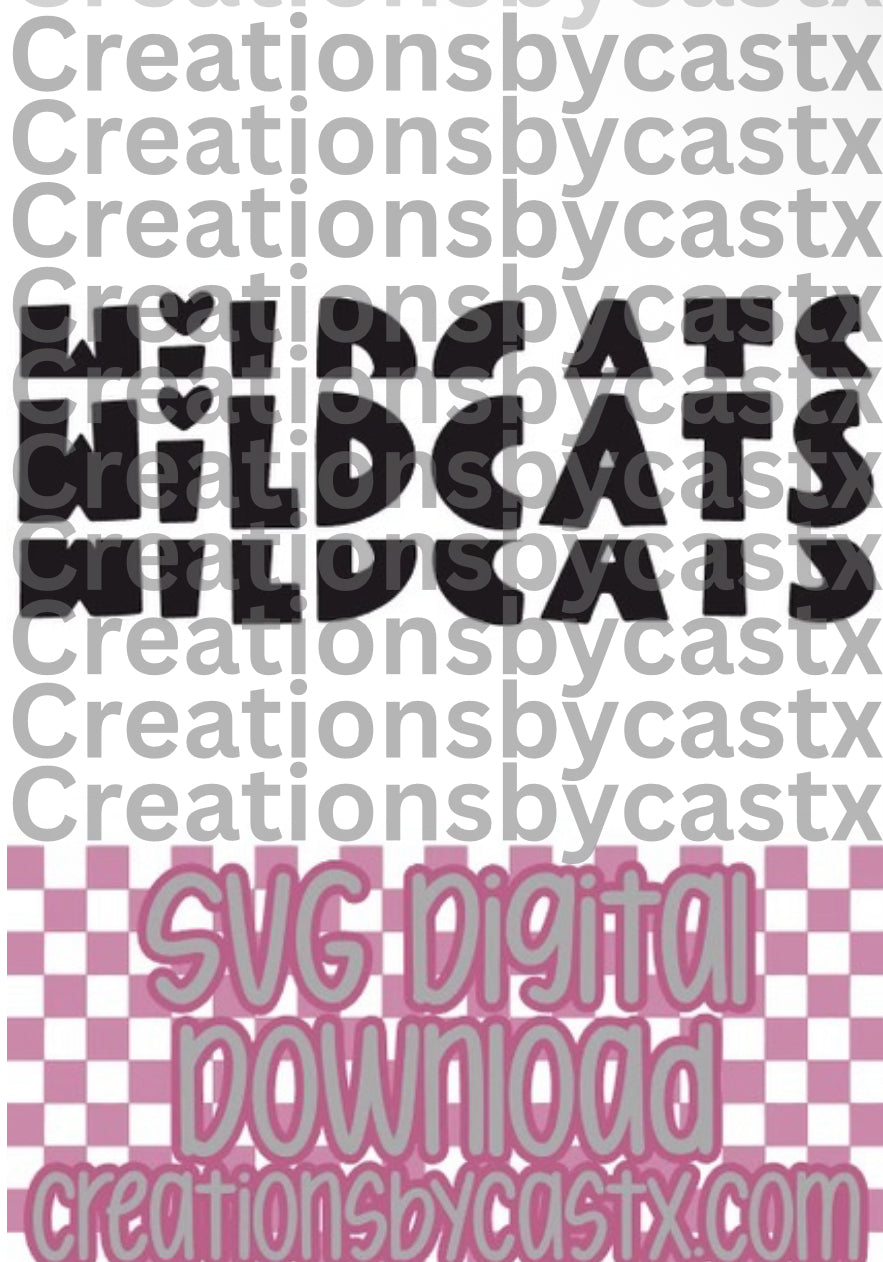 Wildcats X 3 SVG