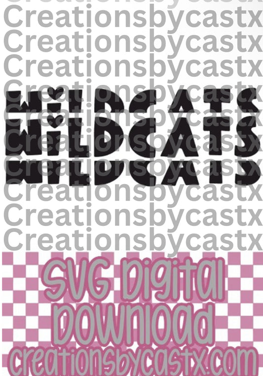 Wildcats X 3 SVG