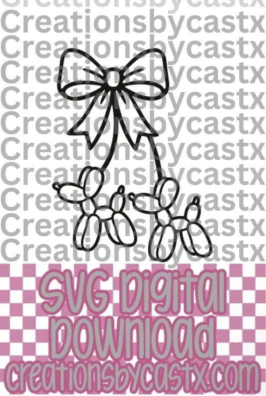 Balloon Dog Cherries SVG
