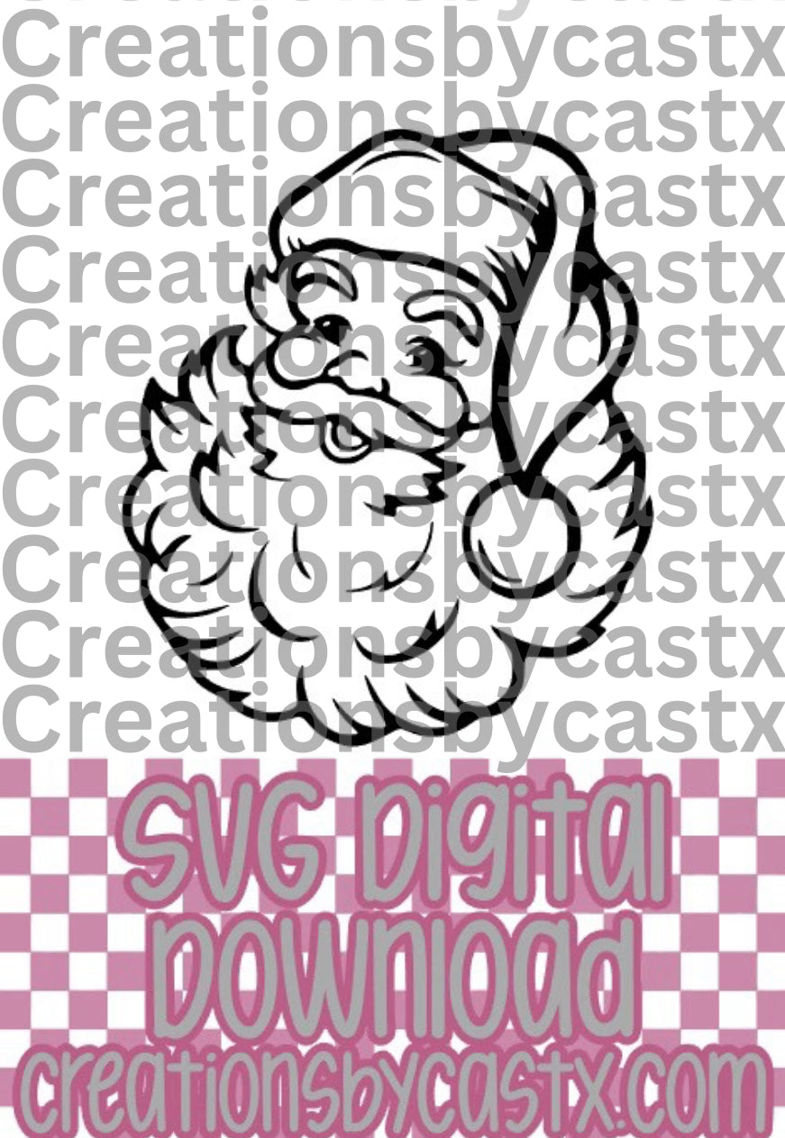 Vintage Santa SVG