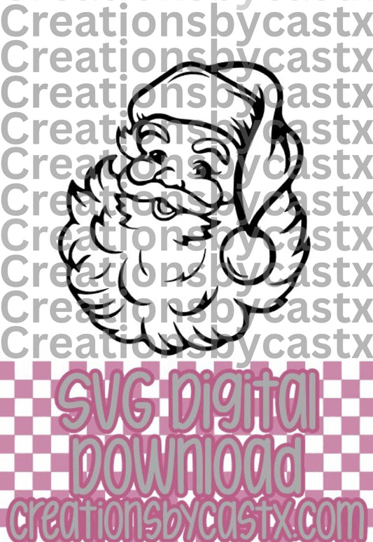 Vintage Santa SVG